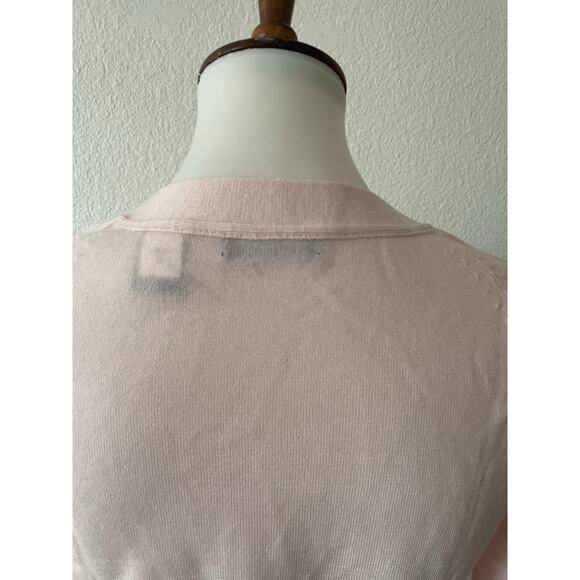 Moda International Sweater Cardigan Cropped V Neck Merino Wool - Picture 8 of 11